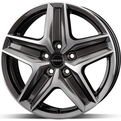 Borbet CWZ 7,5x18 5x120 ET43 anthracite polished