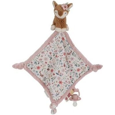 Little Dutch Fairy Garden Cuddle Cloth uspávačik so sponou pink 1 ks