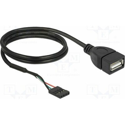 Delock 85671 USB 2.0 USB A zásuvka kolíkový konektor 4pin zlacený