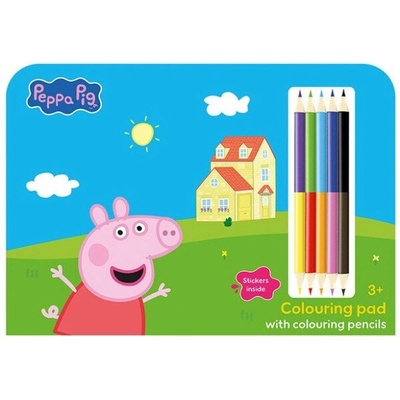 Prasátko Peppa Kreslící set s pastelkami