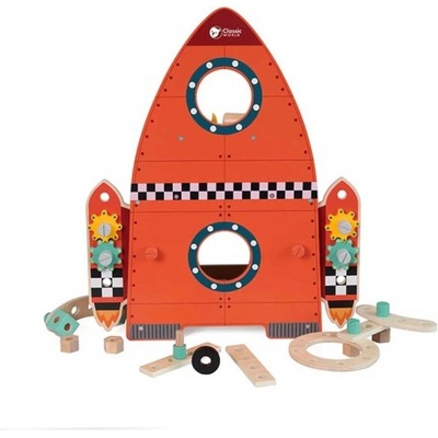 Classic World Детска дървена работна маса - Ракета