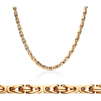 SAVICKI Синджирче Savicki 3, 30 мм: 585 злато, кралски квадрат