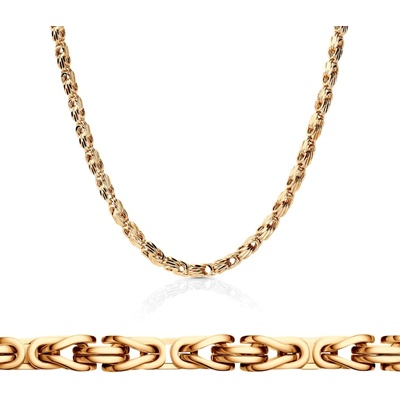 SAVICKI Синджирче Savicki 3, 30 мм: 585 злато, кралски квадрат