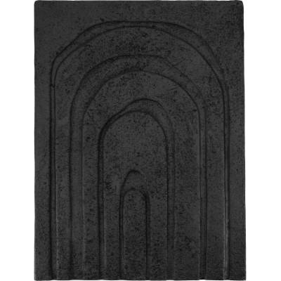 By-Boo Černý abstraktní obraz Echo 80 x 60 cm