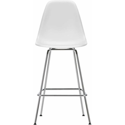Vitra Eames Plastic low cotton white / chrome