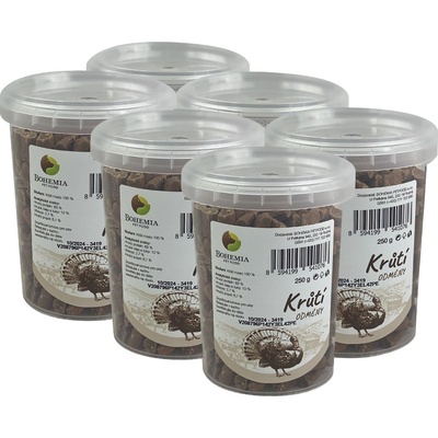 Bohemia Pet Food BOHEMIA 6x Krůtí odměny 250 g