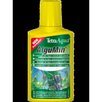 Tetra AlguMin - медикамент против алги, за борба с нежеланите, паразитни водорасли и зеленясването на водата в аквариума - 250 мл