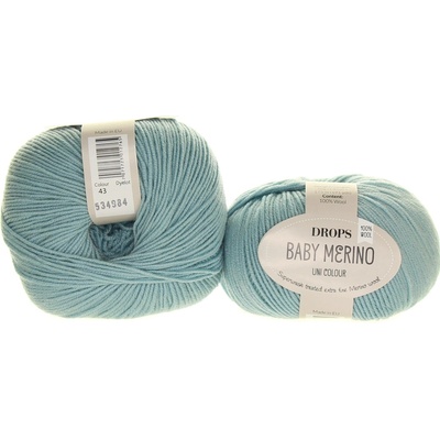 Drops Baby Merino 43 světle šedozelená