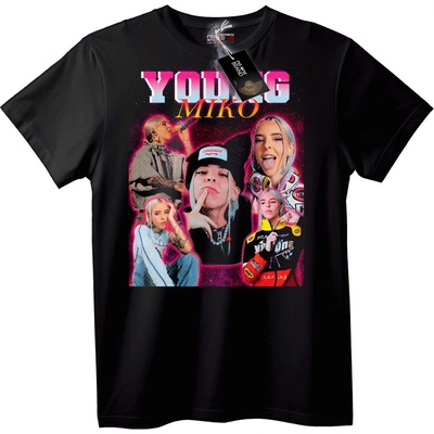 NOONEBRAND Тениска Young Miko колаж - XL, White