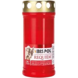 BISPOL Гробни свещи Bispol, пластмасови, червени, 50lg, 220g