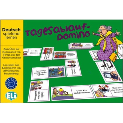 ELi Publishing Образователна игра Eli Das Tagesablauf-Domino (Немски език) (KLAB9456)