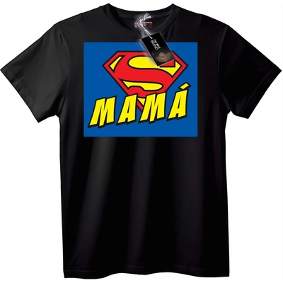 NOONEBRAND Супер Мама Тениска с Логото MAMÁ - XL, White