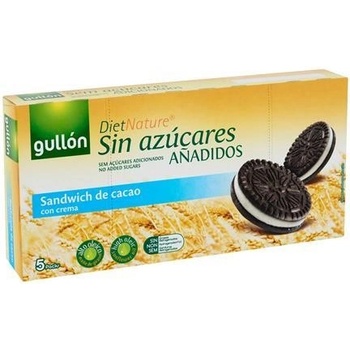 GULLON Kakaové sušienky plnené krémom, bez cukru 210 g