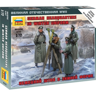 Zvezda figurky německé velitelství WW2 zima 1:72