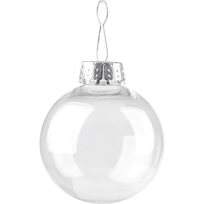 Baňka k dozdobení Ø6 cm transparent 2 ks