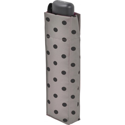 Derby dáždnik Mini Hit Flat dots šedá