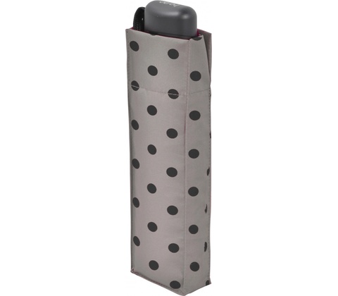 Derby dáždnik Mini Hit Flat dots šedá