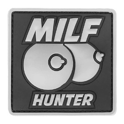 Nášivka 3D 101 Inc. MILF Hunter – šedá