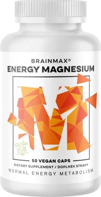 BrainMax Energy Magnesium®, Магнезиев малат 1000 mg, 50 растителни капсули