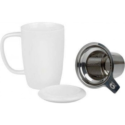 Oxalis Kukui porcelánový hrnek s nerez. sítkem a pokličkou 440 ml