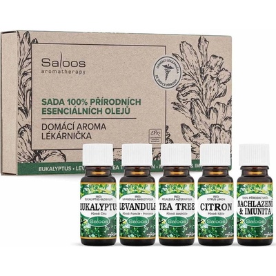 Saloos Esenciální oleje Domácí aroma lékárnička 5 x 10 ml