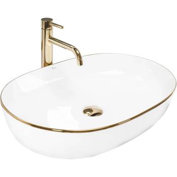 Image 1 of Rea Умивалник за плот Rea CLEO White Gold Edge (REA-U6211)
