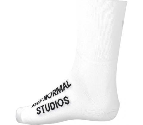 Pas Normal Studios Logo OverSocks White
