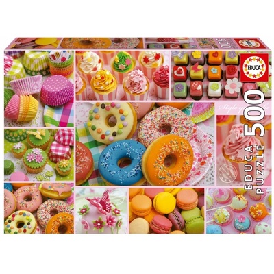 Educa Пъзел, Educa, Колаж сладко парти, 500 части (EDU19904)