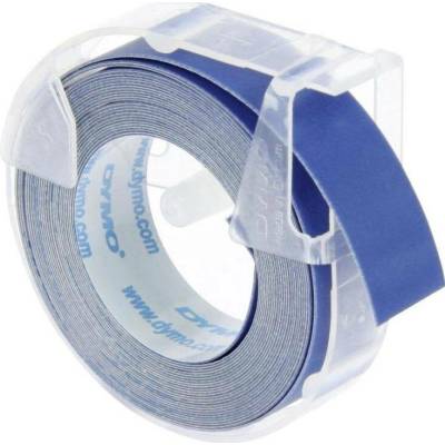 Páska Dymo 3D, 9mm modrá, bílý tisk, 3m - 1ks