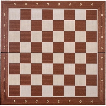 Šachová deska velikost 5 MAHAGON - skládací tmavý okraj (mahagon)