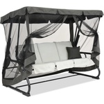 Garden Point Метална градинска люлка Valencia Garden Point сива (GAP369)