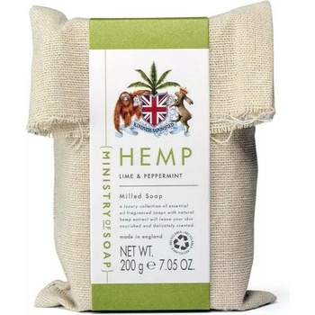 Somerset Toiletry Ministry of Soap konopné mydlo Limetka a Peppermint 200 g