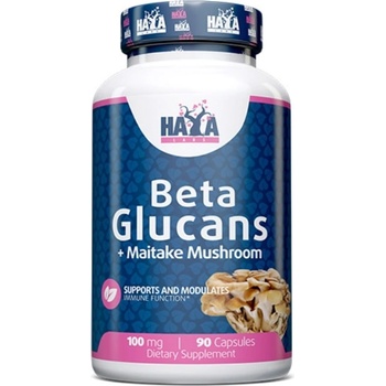 Haya Labs Beta Glucans + Maitake Mushroom, 90 капсули, Haya Labs