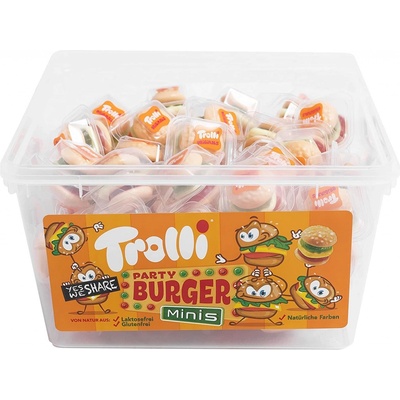 Trolli želé mini burger dóza 600g