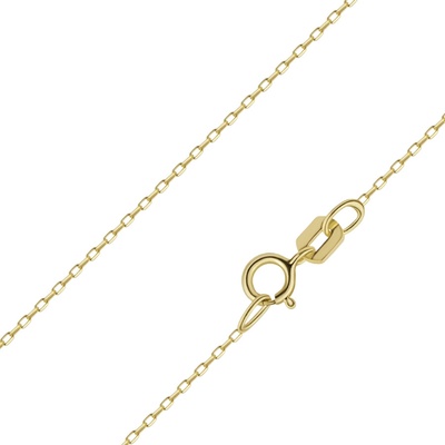 Šperky eshop Zlatý řetízek 14K se zkosenými očky S2GG172.28