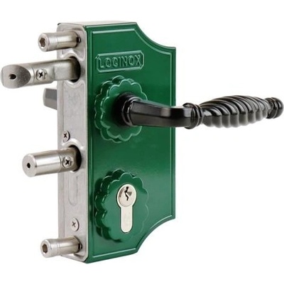 LOCINOX LAKY 6005 - komplet zámkovej krabice pre profil 30 až 40 mm, pre krídlové bránky, zelený LAKY3030F2L_6005