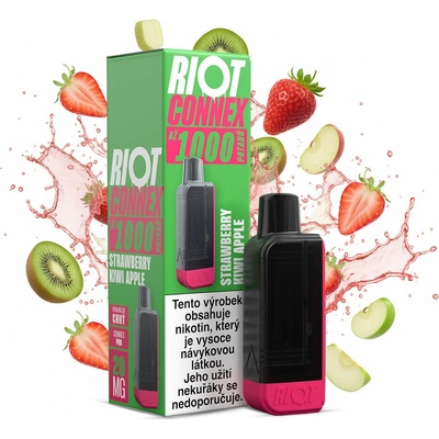 RIOT Connex 1000 předplněná kapsle Strawberry Kiwi Apple 18mg