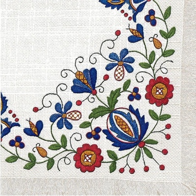 Ubrousek 33x33cm Výšivka folklór – Zboží Dáma