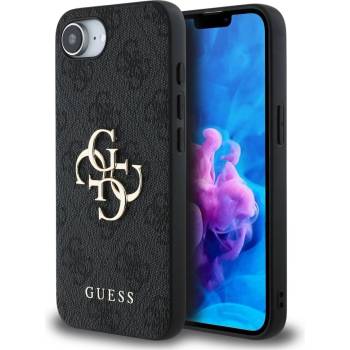 Image 1 of GUESS Гръб Guess за iPhone 16E, PU, 4G Metal Logo, Сив