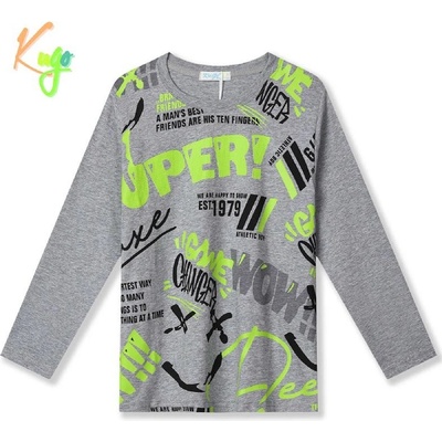 Kugo chlapecké tričko dl r HC9311 šedé