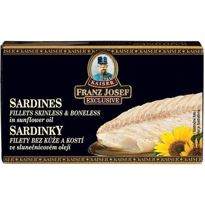 Kaiser Franz Josef Exclusive Sardinky filety v slnečnicovom oleji 90 g