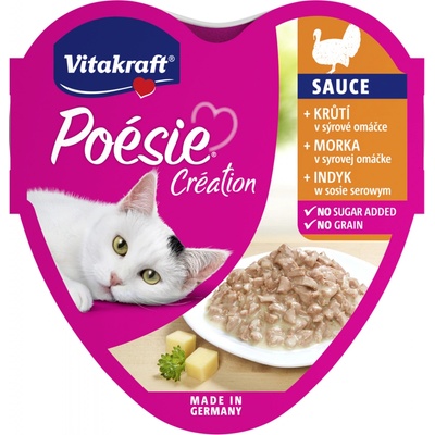 Vitakraft Poésie Sauce krůtí v sýrové omáčce 85 g – Zboží Mobilmania