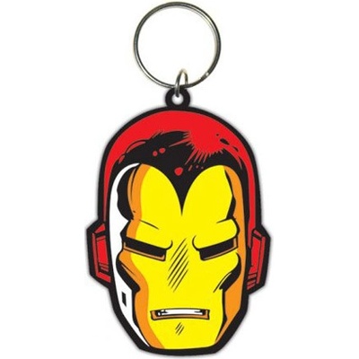 CurePink Pryžový Iron Man Face RK38312