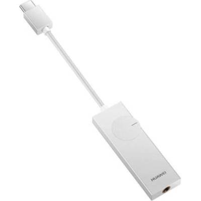 Huawei DAC Headphone Amplifier CM21 - USB-C към 3.5 мм аудио усилвател (бял)
