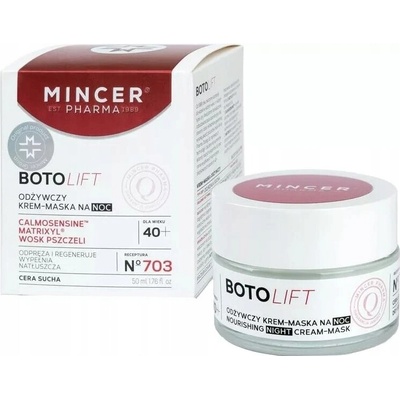Mincer Pharma Boto Lift výživný pleťový krém na noc 50 ml