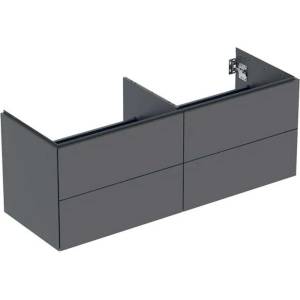 Geberit ONE - Шкафче за умивалник, 133x50x47 см, 4 чекмеджета, матово лавово 505.266. 00.3 (505.266.00.3)