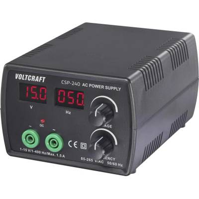 VOLTCRAFT CSP-240 laboratorní zdroj s nastavitelným napětím střídavé napětí 1 - 15 V/AC;1.5 A (max.);22.5 W regulace fre