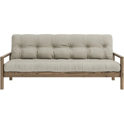 Karup Design ľanová rozkladacia pohovka 205 cm Knob – Béžová