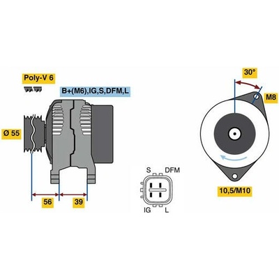 generátor BOSCH 0 986 080 460