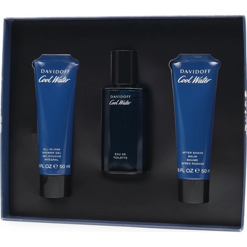 Davidoff Cool Water Man EDT 40 ml + balzam po holení 50 ml + sprchový gél Cool 50 ml darčeková sada